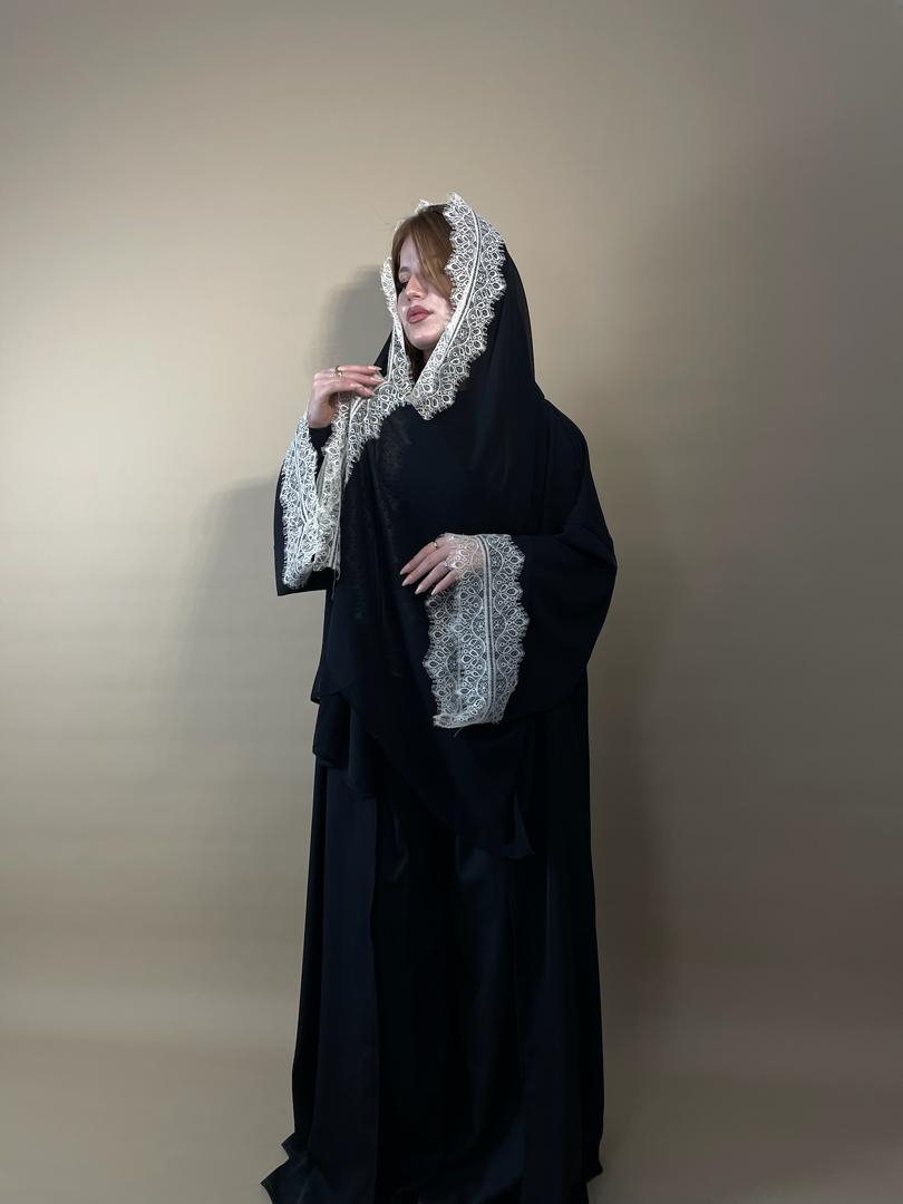 Lace Abaya Midnight (pre-order)