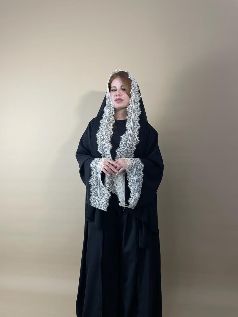 Lace Abaya Midnight (pre-order)